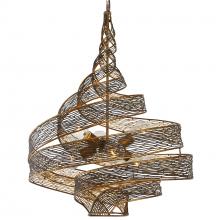 Varaluz 240P06HO - Flow 6 Light Twist Pendant - Hammered Ore
