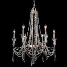 Varaluz 270C06TR - Barcelona 6 Light Crystal Chandelier - Transcend Silver