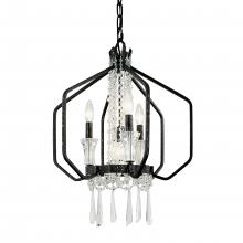 Varaluz 270P04OX - Barcelona 4 Light Crystal Pendant - Onyx