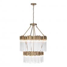Varaluz 309C14HG - Matrix 14 Light 2-Tier Chandelier - Havana Gold
