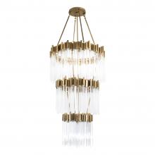 Varaluz 309C19HG - Matrix 18 Light 3-Tier Chandelier - Havana Gold