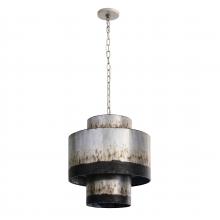 Varaluz 323F04OG - Cannery 4 Light Tall Pendant - Ombre Galvanized