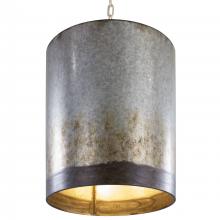 Varaluz 323P03OG - Cannery 3 Light Pendant - Ombre Galvanized