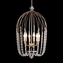 Varaluz 343F06HG - Voliere 6 Light Crystal Pendant - Havana Gold