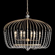 Varaluz 343N06HG - Voliere 6 Light Crystal Oval Pendant - Havana Gold