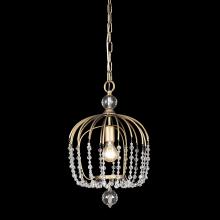 Varaluz 343P01HG - Voliere 1 Light Crystal Pendant - Havana Gold