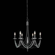 Varaluz 350C06CB - Brentwood 6-Lt Chandelier - Carbon Black