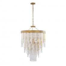 Varaluz 359C07HG - Lafayette 7 Light Chandelier - Havana Gold
