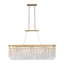 Varaluz 359N06HG - Lafayette 6 Light Linear Pendant - Havana Gold