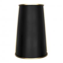 Varaluz 364W02MBFG - Coco 2 Light Sconce - Matte Black/French Gold
