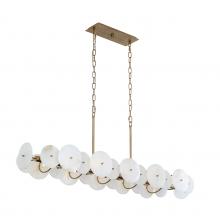 Varaluz 370N10HG - Cosmos 10 Light Linear Pendant - Havana Gold