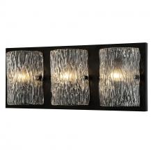 Varaluz 376B03BL - Morgan 3 Light Bath - Black