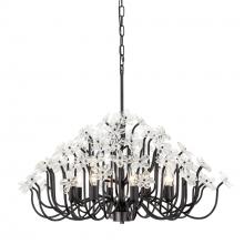Varaluz 378C08MB - Wildflower 8 Light Chandelier - Matte Black