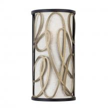 Varaluz 381W02MBAR - Scribble 2 Light Sconce - Matte Black/Artifact