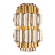 Varaluz 382W02AGGD - Swoon 2 Light Sconce - Antique Gold/Gold Dust