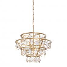 Varaluz 386C04FG - Fleur 4 Light   Chandelier - French Gold