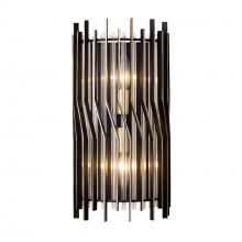 Varaluz 393W02MBFG - Park Row 2 Light   Sconce - Matte Black/French Gold