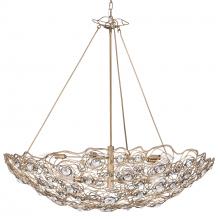 Varaluz 500P10HGOB - Ethereal Rose 10 Light Inverted Pendant - Havana Gold Ombre