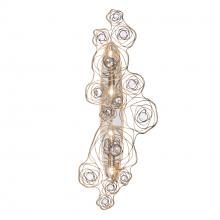 Varaluz 500W04HGOB - Ethereal Rose 4 Light Sconce - Havana Gold Ombre/Polished Stainless Accents