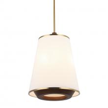 Varaluz 520F03SBW - Desert Flyer 3 Light Foyer - Satin Brass/Medium Walnut