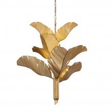 Varaluz 901C09GO - Banana Leaf 9 Light Chandelier - Gold