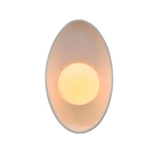 Justice Lighting CER-3045-MAT - OVAL COUPE WALL SCONCE