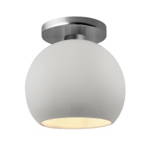 Justice Lighting CER-6353-BIS-NCKL - MEDIUM GLOBE SEMI-FLUSH