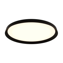 Dals CA CFH21-CC-BK - 21in Dual-Light Flush Mount, 5CCT - Black