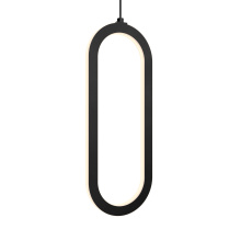 Dals CA FPD-CC-BK - Single Vertical Oblong Pendant 16''