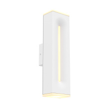 Dals CA LWJ16-CC-WH - 16 Inch Rectangular CCT Dual Light Wall Sconce