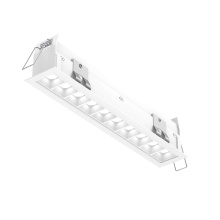 Dals CA MSL10-CC-AWH - Recessed 5CCT linear with 10 mini spot lights