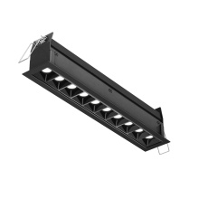 Dals CA MSL10-CC-BK - Recessed 5CCT linear with 10 mini spot lights