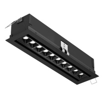 Dals CA MSL10G-CC-BK - Recessed 5CCT linear with 10 mini swivel spot lights