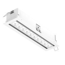 Dals CA MSL10G-CC-AWH - Recessed 5CCT linear with 10 mini swivel spot lights