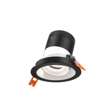 Dals CA RC03-CC-35-GMBWH-TBK - 3in Modular Downlight, , 35 degree Beam Angle, Gimbal Reflector, White, Black Trim