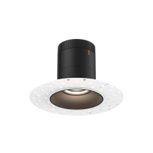 Dals CA RC03-CC-20-RGBK-TL - 3in Modular Downlight, 5CCT, 20 degree Beam Angle, Regressed, Black,Trimless