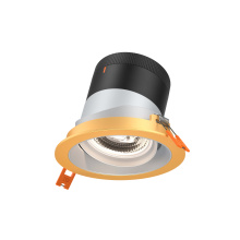 Dals CA RC04-CC-60-GMBAZ-TGD - 4in Modular Downlight, , 60 degree Beam Angle, Gimbal Reflector, Alzak, Gold Trim