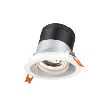 Dals CA RC04-CC-20-GMBAZ-TWH - 4in Modular Downlight, , 20 degree Beam Angle, Gimbal Reflector, Alzak, White Trim