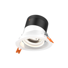 Dals CA RC04-CC-60-GMBWH-TWH - 4in Modular Downlight, , 60 degree Beam Angle, Gimbal Reflector, White, White Trim