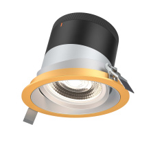 Dals CA RC06-CC-20-GMBAZ-TGD - 6in Modular Downlight, , 20 degree Beam Angle, Gimbal Reflector, Alzak, Gold Trim