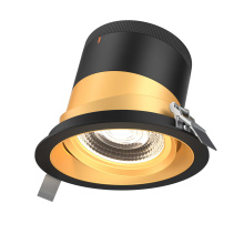 Dals CA RC06-CC-20-GMBGD-TBK - 6in Modular Downlight, , 20 degree Beam Angle, Gimbal Reflector, Gold, Black Trim