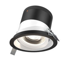 Dals CA RC06-CC-35-GMBWH-TBK - 6in Modular Downlight, , 35 degree Beam Angle, Gimbal Reflector, White, Black Trim