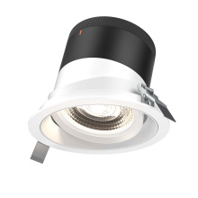 Dals CA RC06-CC-20-GMBWH-TWH - 6in Modular Downlight, , 20 degree Beam Angle, Gimbal Reflector, White, White Trim