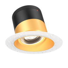Dals CA RC06-CC-35-SLGD-TL - 6in Modular Downlight, 5CCT, 35 degree Beam Angle, Slope Ceiling, Gold,Trimless