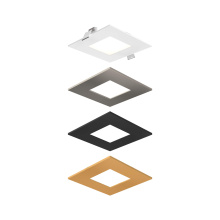 Dals CA SPN4SQ-CC-V-3T - Recessed square panel light with included trims - universal 120V-347V, 0-10V dimming