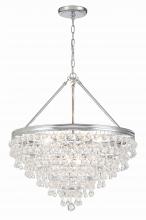 Crystorama 137-CH - Calypso 25'' Crystal Teardrop Polished Chrome Chandelier