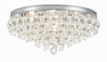 Crystorama 138-CH - Calypso 20'' Crystal Teardrop Polished Chrome Flush Mount