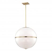 Crystorama 2030-AG - Brian Patrick Flynn Truax 30'' Aged Brass Pendant