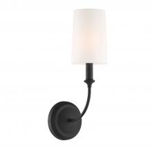 Crystorama 2241-BF - Libby Langdon Sylvan 4.75'' Black Forged Sconce