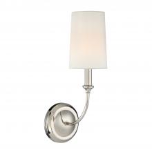 Crystorama 2241-PN - Libby Langdon Sylvan 4.75'' Polished Nickel Sconce